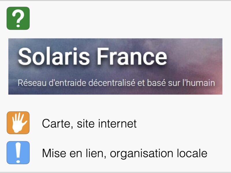 Réseau d'entraide, maillage et organisation locale : SOLARIS